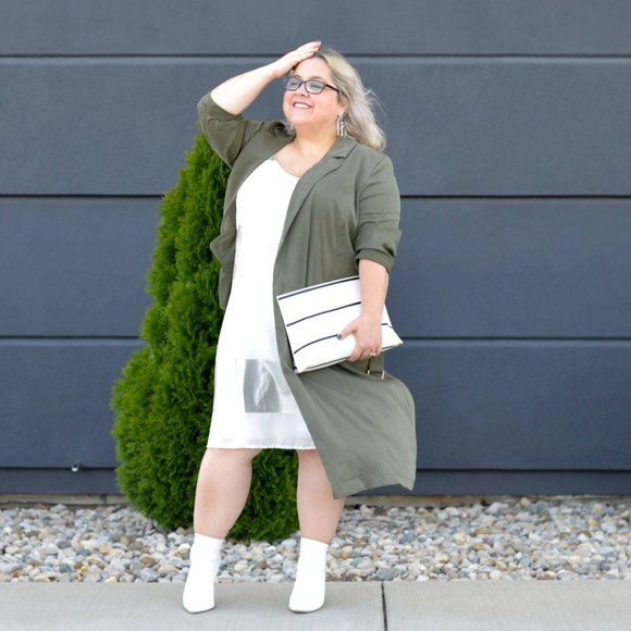 Eloquii Soft Trench with belt 14 14P 14W - Picture 1 of 5
